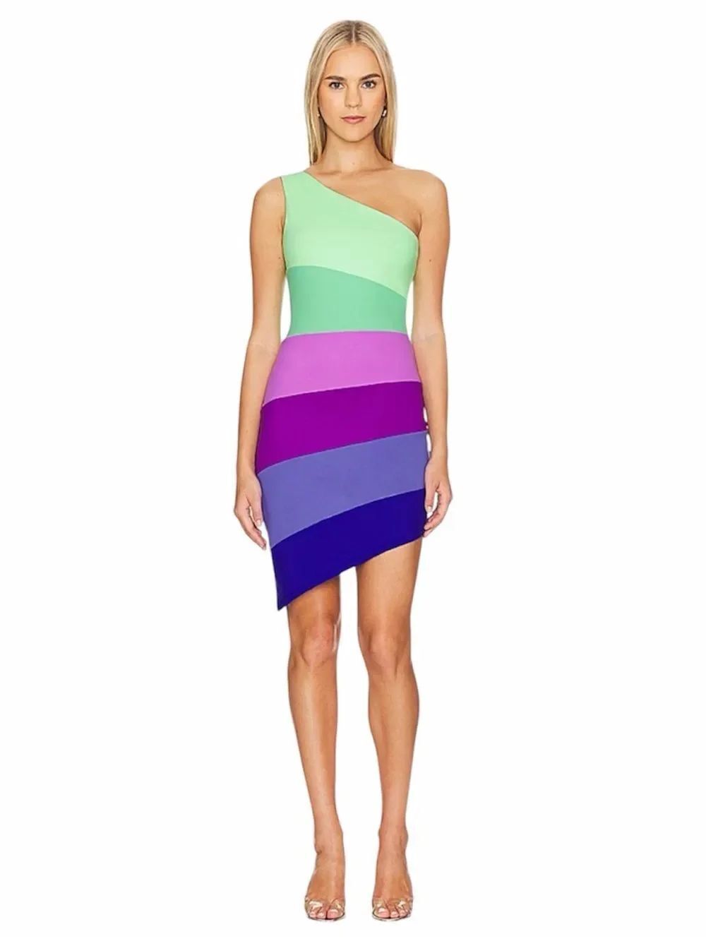 Susana Monaco Colorblock Mini Dress in Maldives Large Revolve